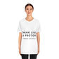 Think Like A Proton Always Positive Science Lovers Unisex Jersey Short Sleeve T-Shirt Ichaku [Perfect Gifts Selection]