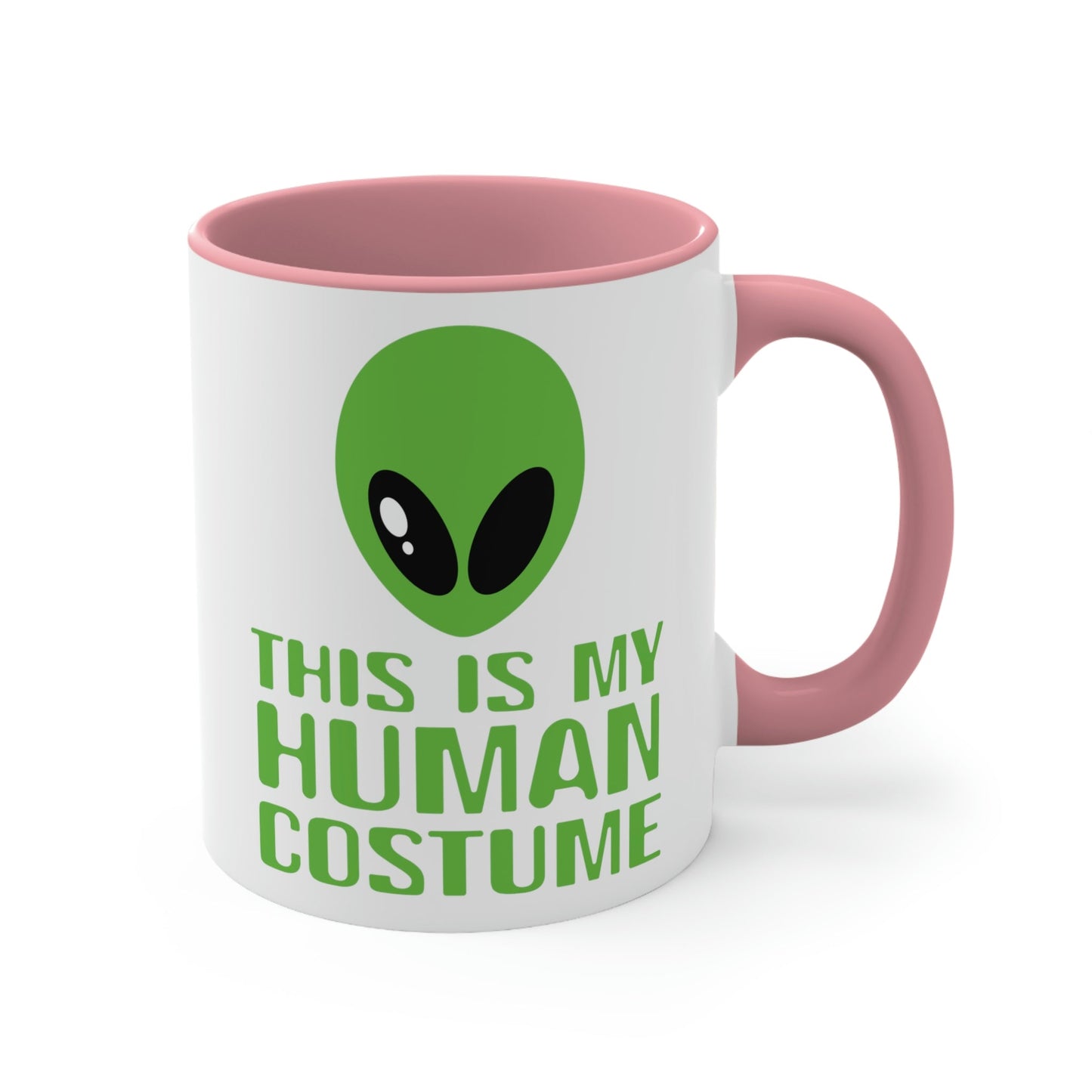 This Is My Human Costume Aliens UFO Funny Quotes Classic Accent Coffee Mug 11oz Ichaku [Perfect Gifts Selection]