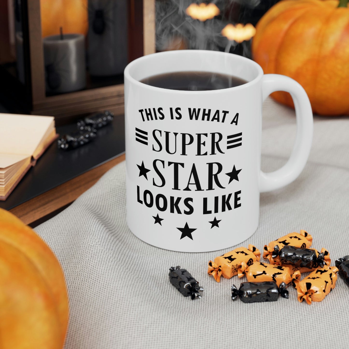 This is what a Superstar Looks Like Funny Slogan Sarcastic Quotes Ceramic Mug 11oz Ichaku [Perfect Gifts Selection]