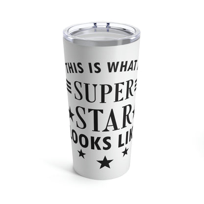 This is what a Superstar Looks Like Funny Slogan Sarcastic Quotes Stainless Steel Hot or Cold Vacuum Tumbler 20oz Ichaku [Perfect Gifts Selection]