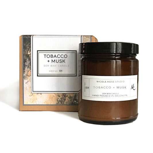 Tobacco + Musk Soy Wax Candle Ichaku [Perfect Gifts Selection]