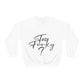 Too Funky Funny Motivational Quotes Black Text Unisex Heavy Blend™ Crewneck Sweatshirt Ichaku [Perfect Gifts Selection]