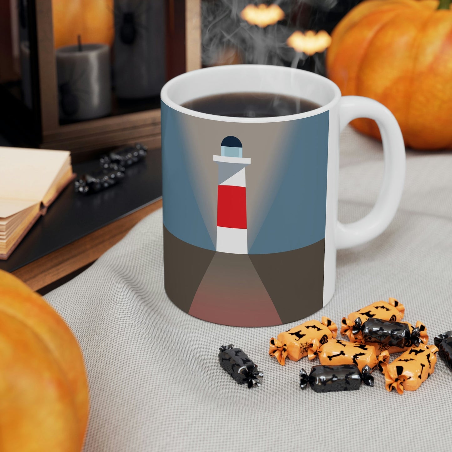 Topographical Anomaly Beacon Lighthouse Annihilation Minimal Art Ceramic Mug 11oz Ichaku [Perfect Gifts Selection]