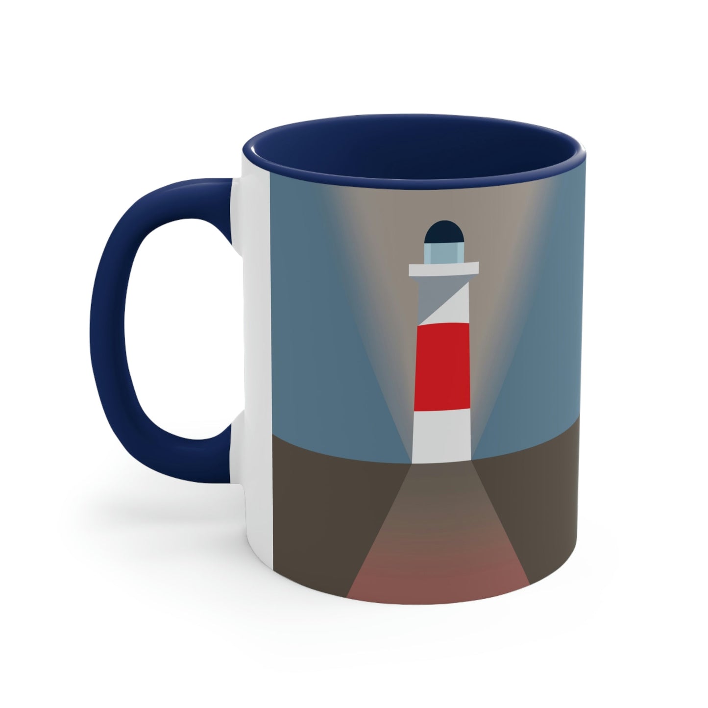 Topographical Anomaly Beacon Lighthouse Annihilation Minimal Art Classic Accent Coffee Mug 11oz Ichaku [Perfect Gifts Selection]