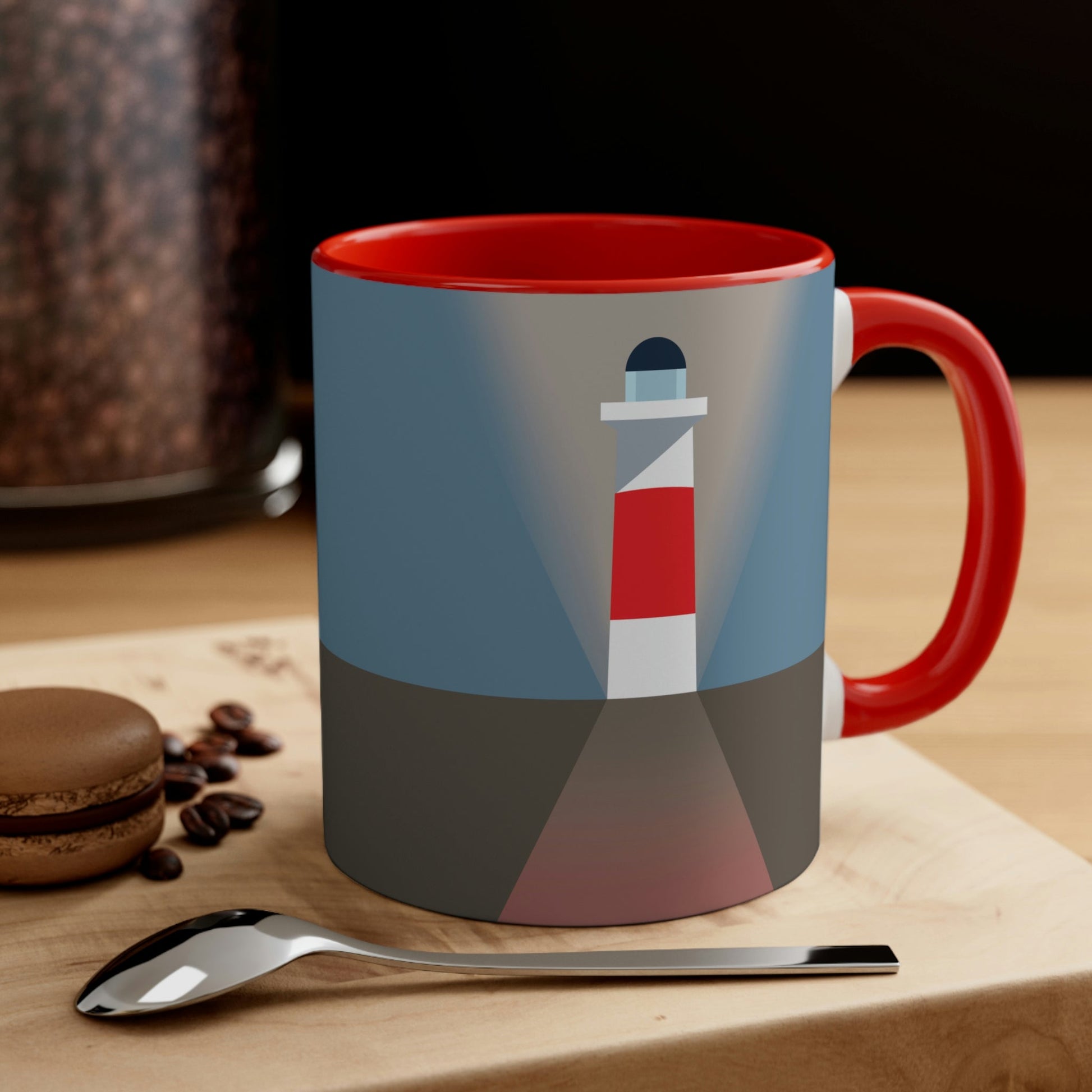 Topographical Anomaly Beacon Lighthouse Annihilation Minimal Art Classic Accent Coffee Mug 11oz Ichaku [Perfect Gifts Selection]