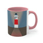 Topographical Anomaly Beacon Lighthouse Annihilation Minimal Art Classic Accent Coffee Mug 11oz Ichaku [Perfect Gifts Selection]