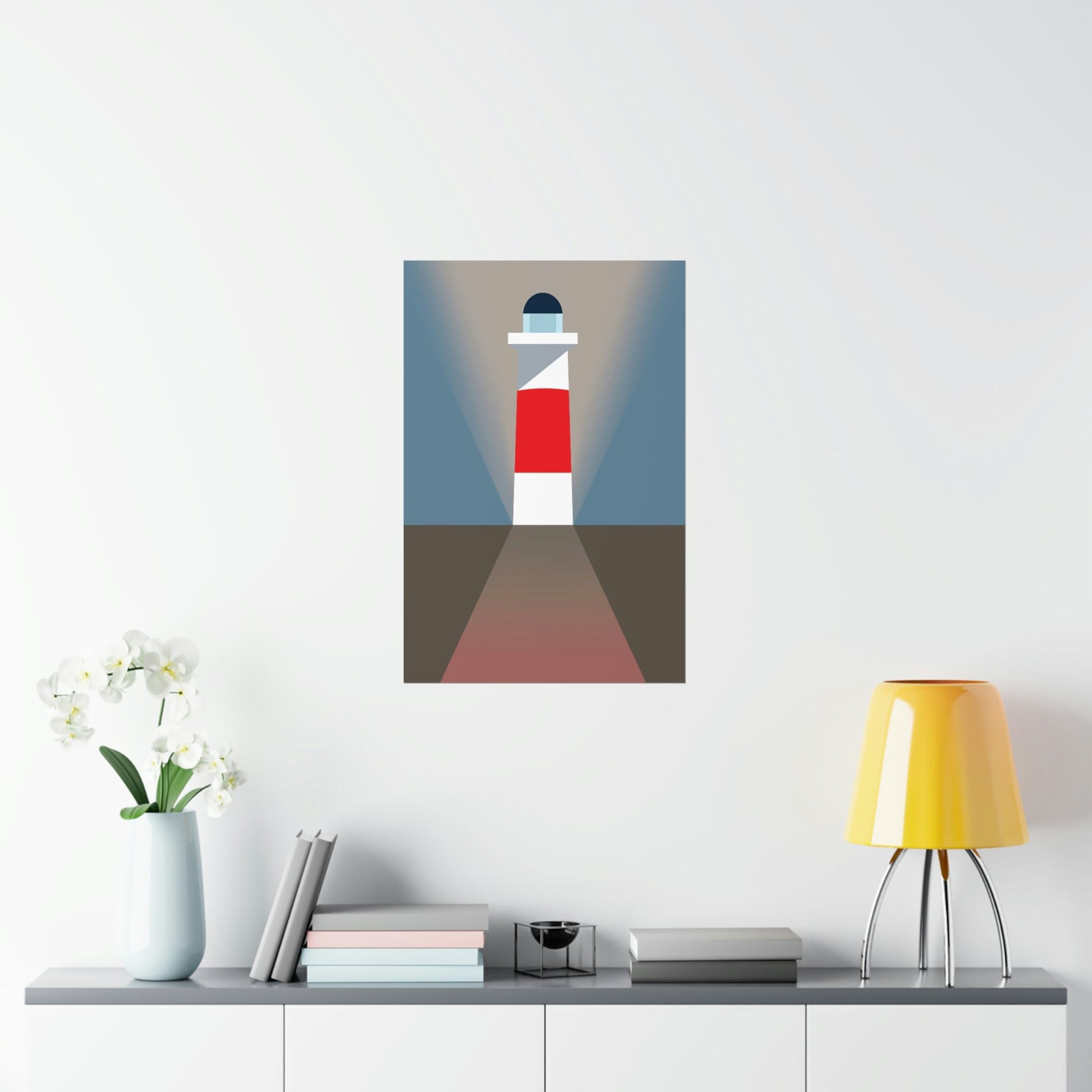 Topographical Anomaly Beacon Lighthouse Annihilation Minimal Art Premium Matte Vertical Posters Ichaku [Perfect Gifts Selection]