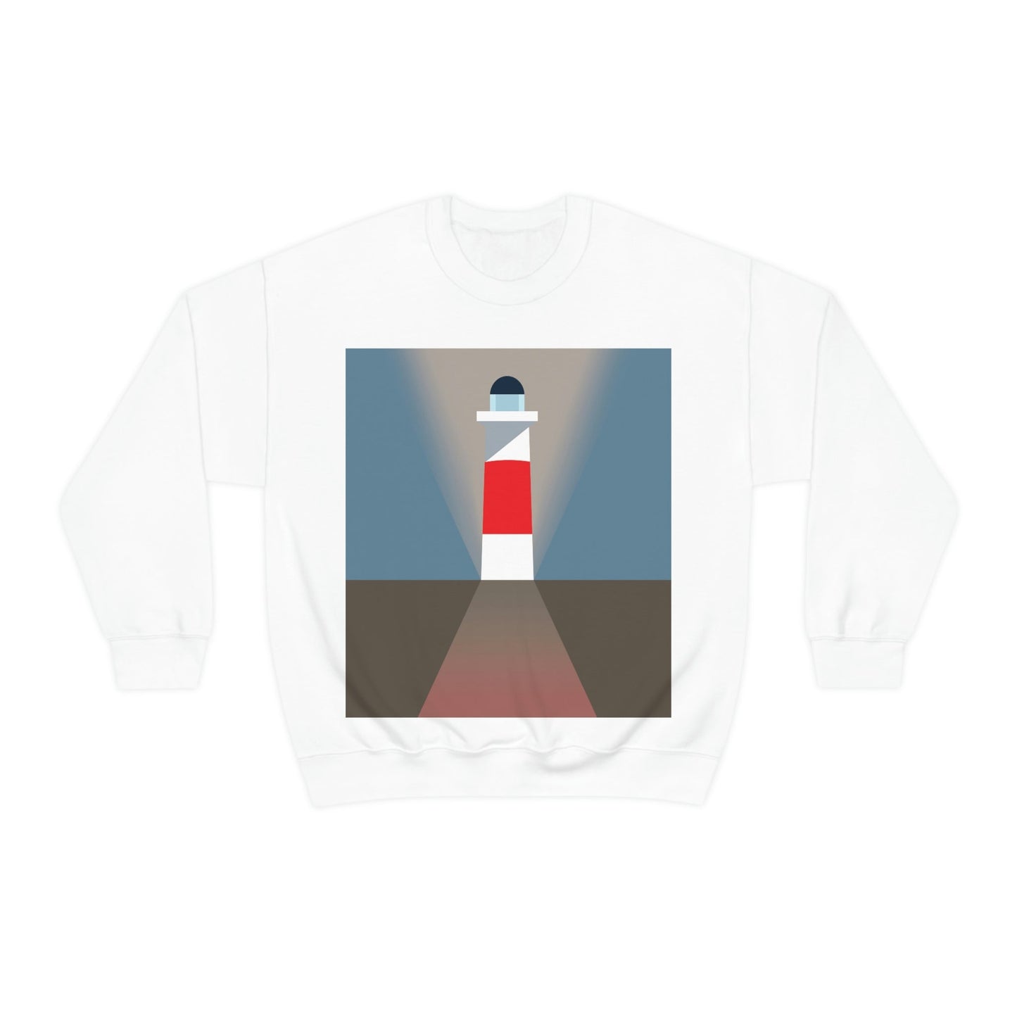 Topographical Anomaly Beacon Lighthouse Annihilation Minimal Art Unisex Heavy Blend™ Crewneck Sweatshirt Ichaku [Perfect Gifts Selection]