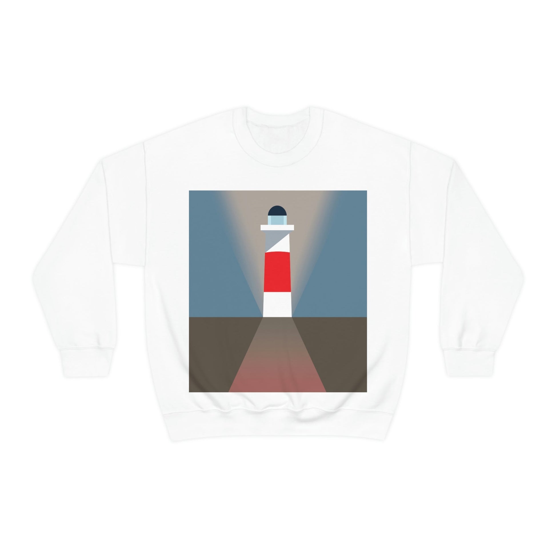 Topographical Anomaly Beacon Lighthouse Annihilation Minimal Art Unisex Heavy Blend™ Crewneck Sweatshirt Ichaku [Perfect Gifts Selection]