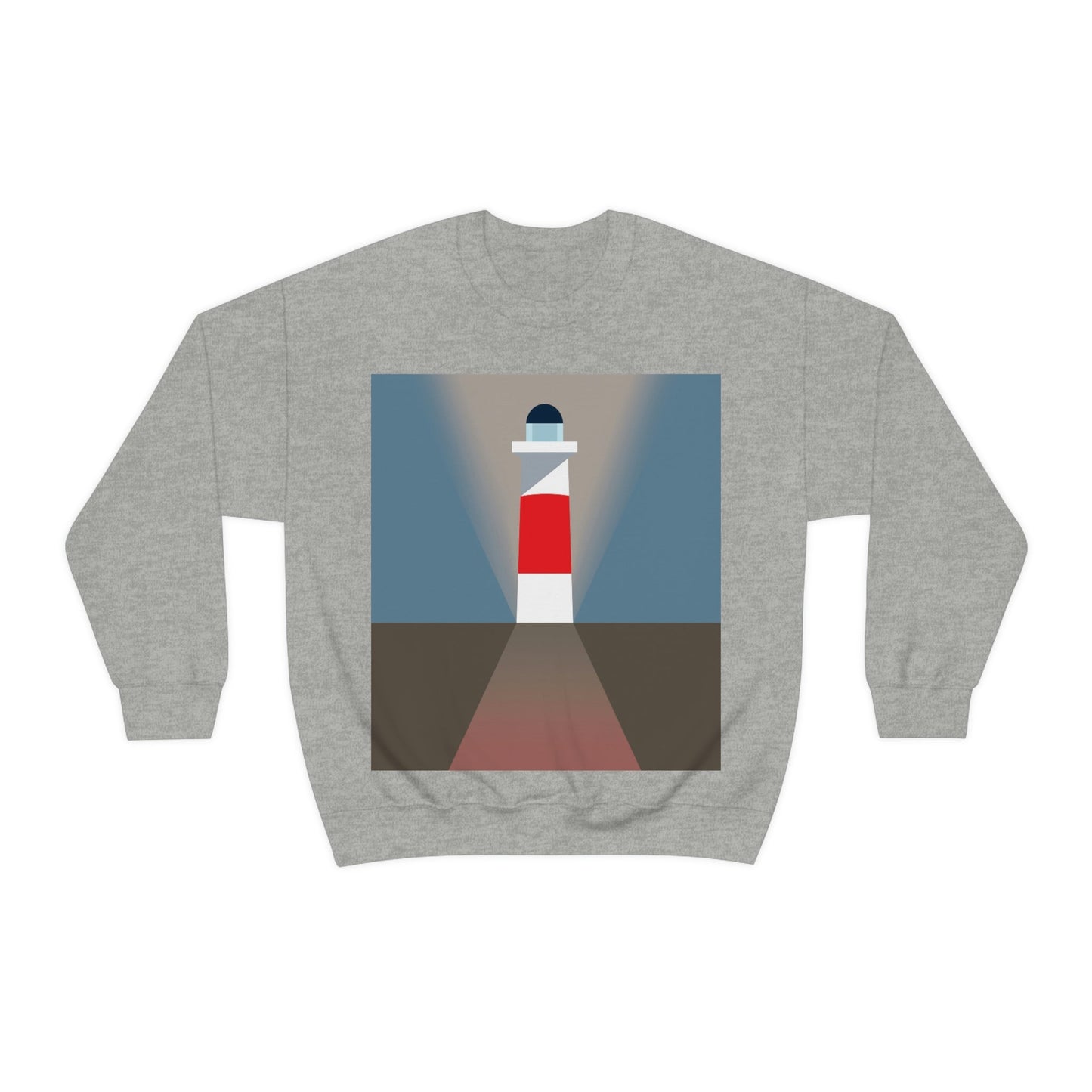 Topographical Anomaly Beacon Lighthouse Annihilation Minimal Art Unisex Heavy Blend™ Crewneck Sweatshirt Ichaku [Perfect Gifts Selection]