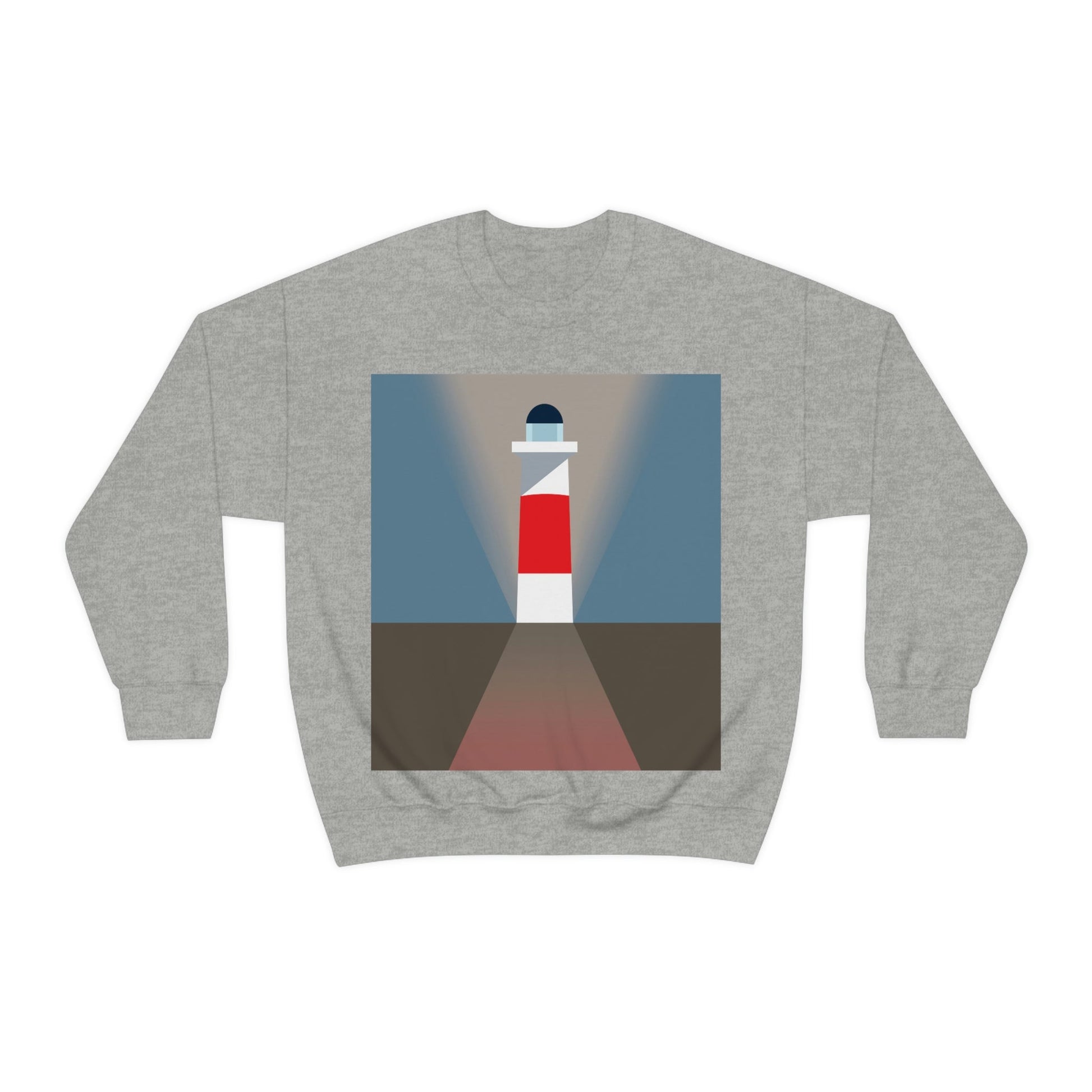 Topographical Anomaly Beacon Lighthouse Annihilation Minimal Art Unisex Heavy Blend™ Crewneck Sweatshirt Ichaku [Perfect Gifts Selection]