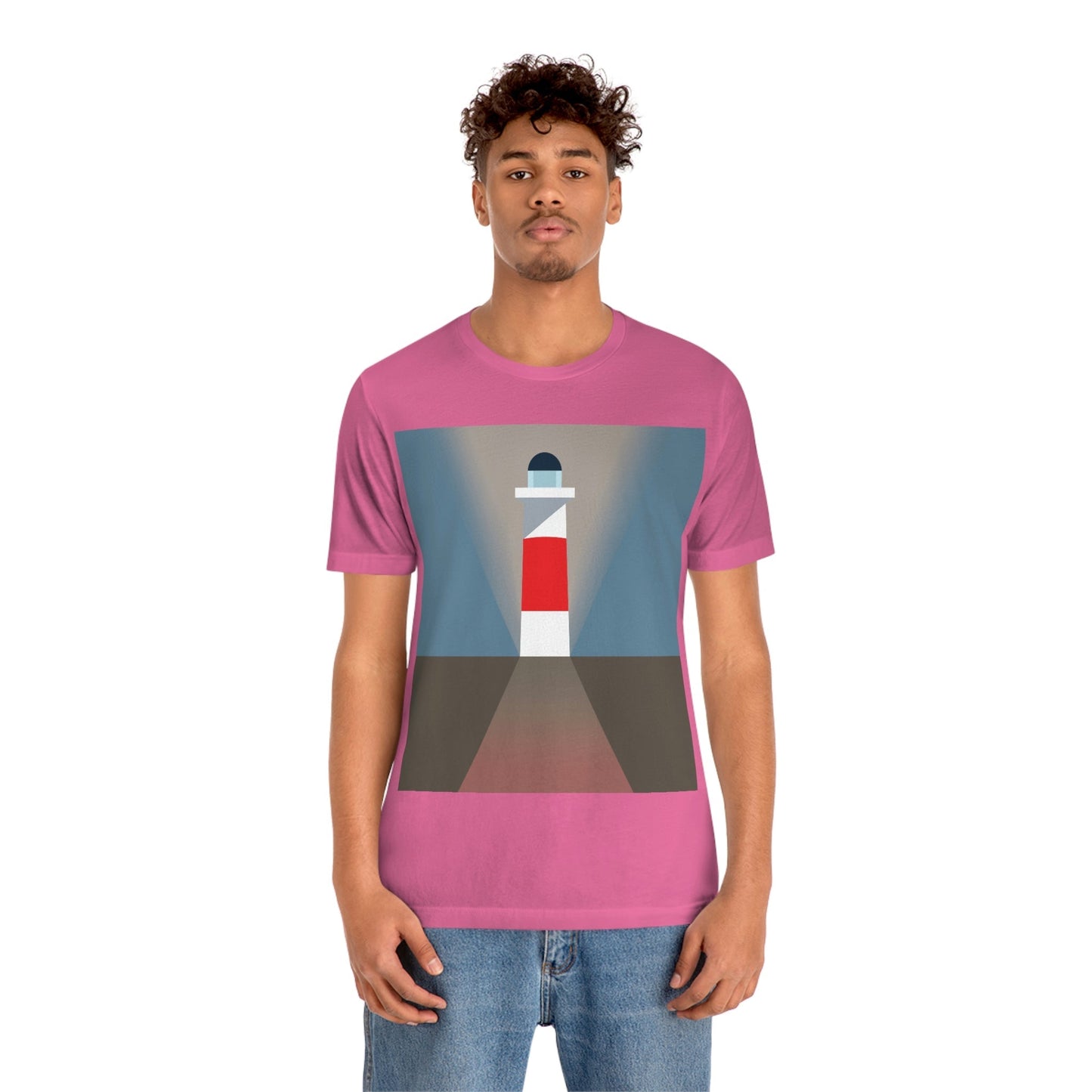 Topographical Anomaly Beacon Lighthouse Annihilation Minimal Art Unisex Jersey Short Sleeve T-Shirt Ichaku [Perfect Gifts Selection]