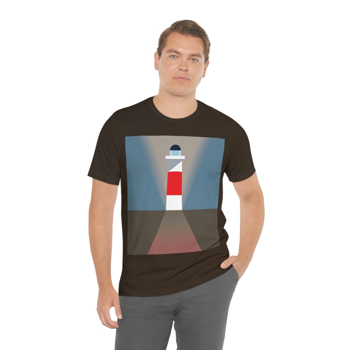 Topographical Anomaly Beacon Lighthouse Annihilation Minimal Art Unisex Jersey Short Sleeve T-Shirt Ichaku [Perfect Gifts Selection]