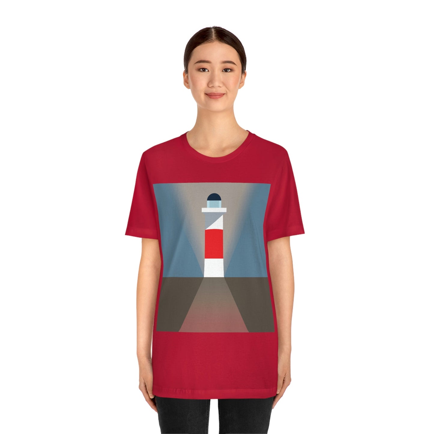 Topographical Anomaly Beacon Lighthouse Annihilation Minimal Art Unisex Jersey Short Sleeve T-Shirt Ichaku [Perfect Gifts Selection]