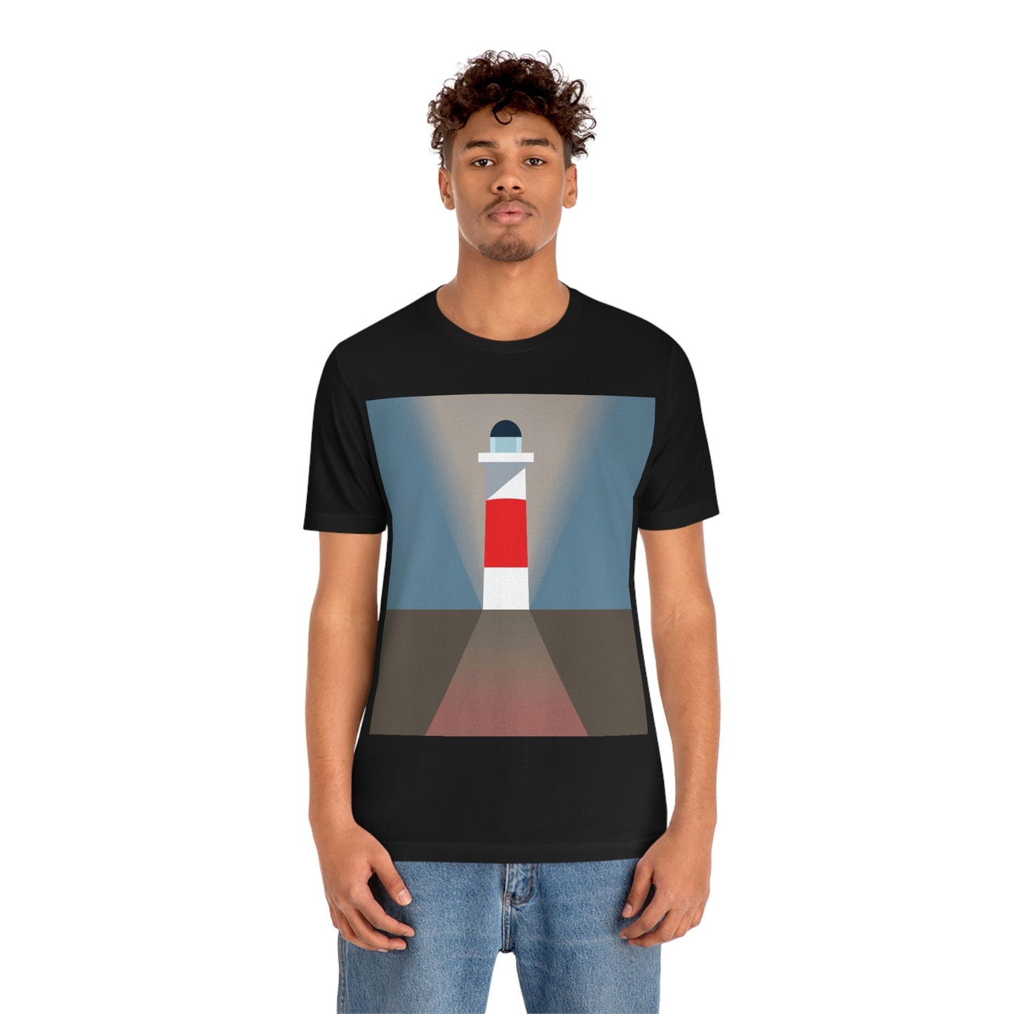 Topographical Anomaly Beacon Lighthouse Annihilation Minimal Art Unisex Jersey Short Sleeve T-Shirt Ichaku [Perfect Gifts Selection]