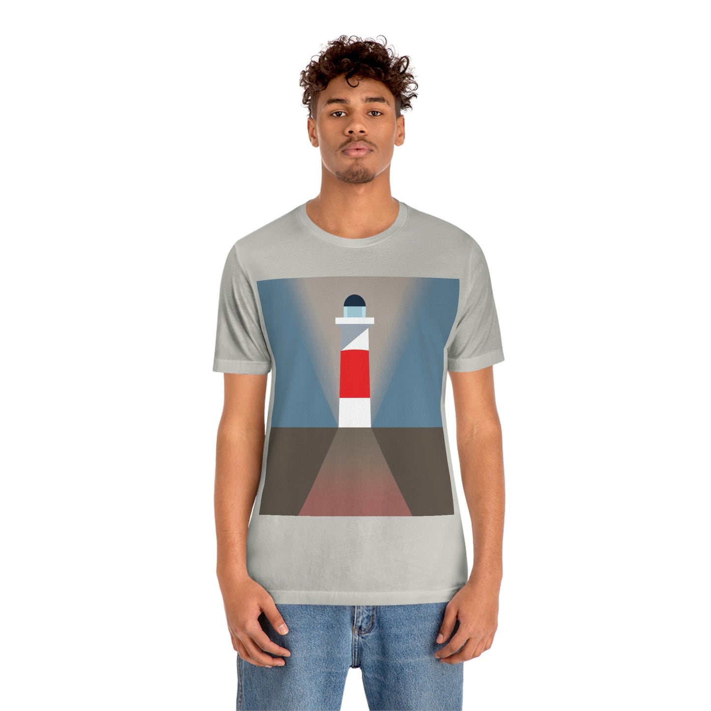 Topographical Anomaly Beacon Lighthouse Annihilation Minimal Art Unisex Jersey Short Sleeve T-Shirt Ichaku [Perfect Gifts Selection]