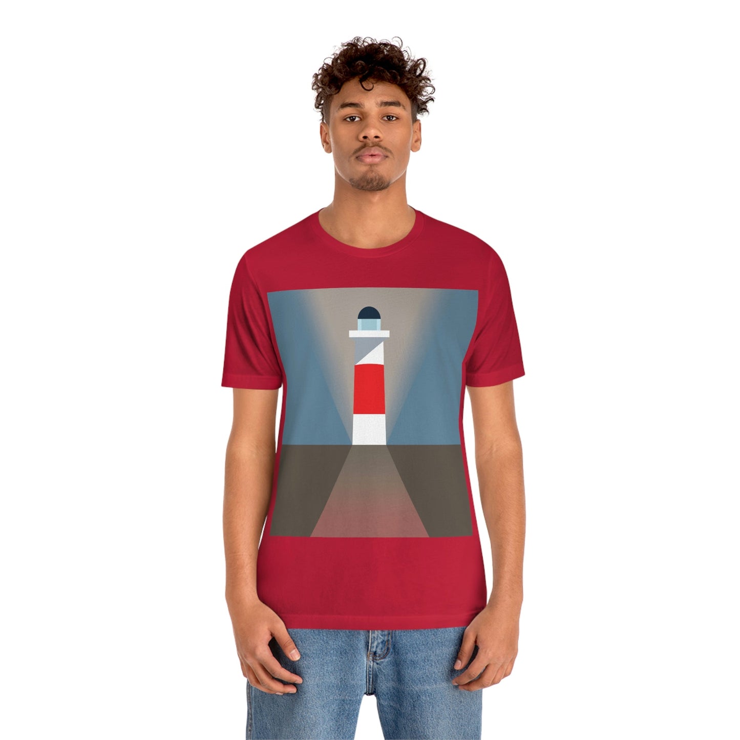 Topographical Anomaly Beacon Lighthouse Annihilation Minimal Art Unisex Jersey Short Sleeve T-Shirt Ichaku [Perfect Gifts Selection]