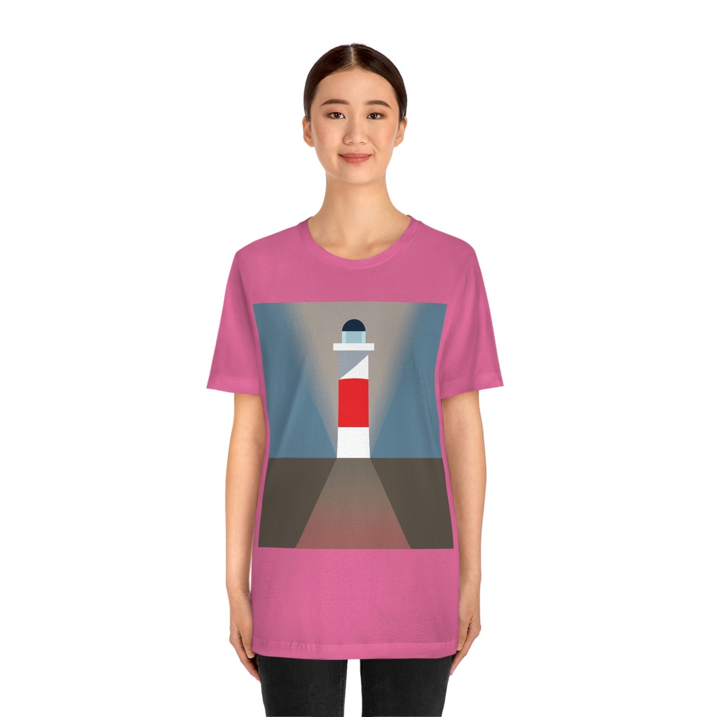 Topographical Anomaly Beacon Lighthouse Annihilation Minimal Art Unisex Jersey Short Sleeve T-Shirt Ichaku [Perfect Gifts Selection]