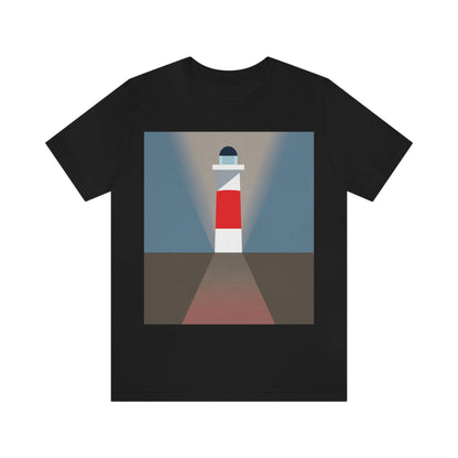 Topographical Anomaly Beacon Lighthouse Annihilation Minimal Art Unisex Jersey Short Sleeve T-Shirt Ichaku [Perfect Gifts Selection]