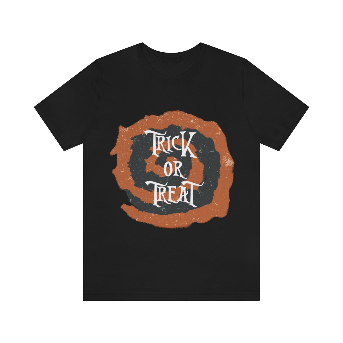 Trick Or Treat Halloween October Text Slogan Unisex Jersey Short Sleeve T-Shirt Ichaku [Perfect Gifts Selection]