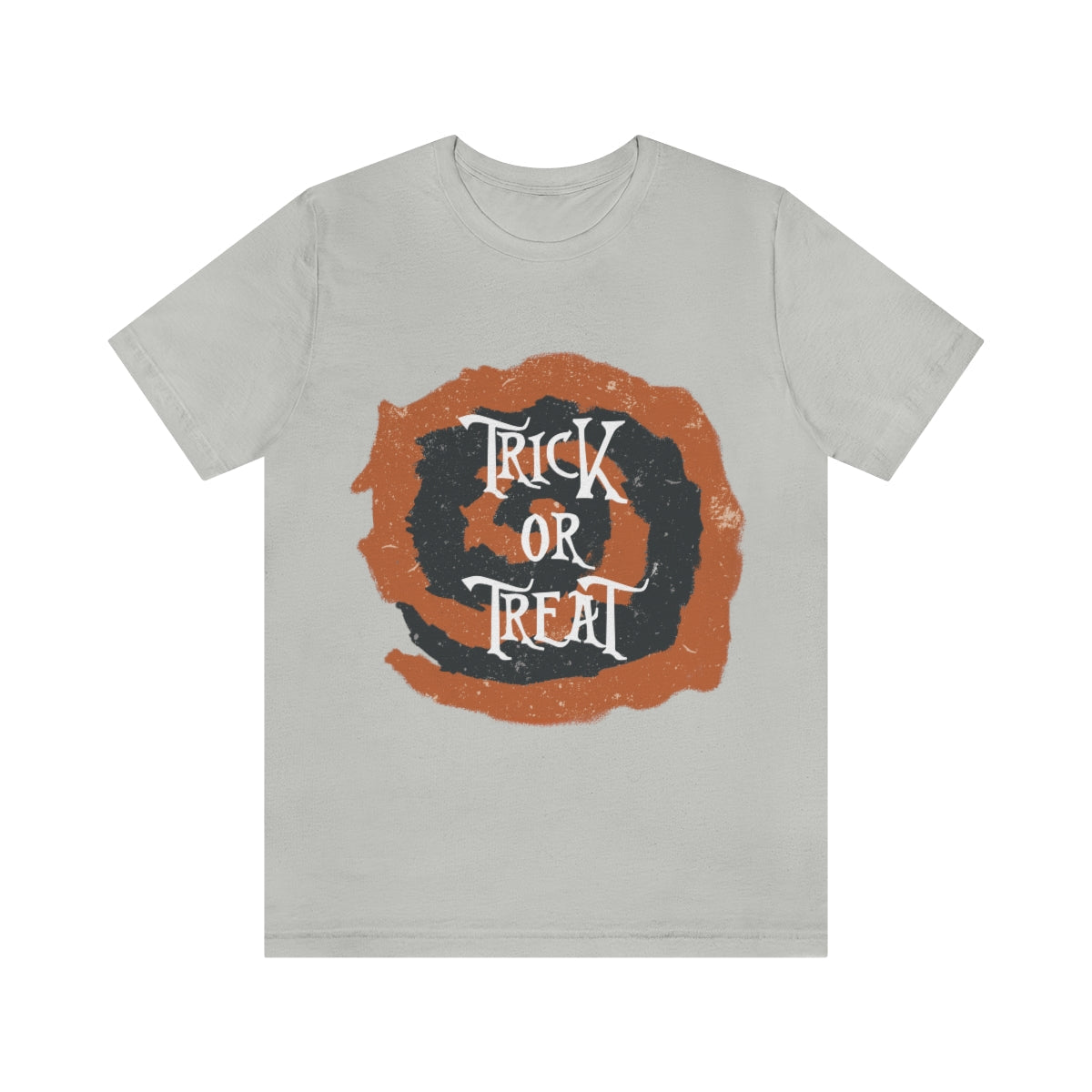 Trick Or Treat Halloween October Text Slogan Unisex Jersey Short Sleeve T-Shirt Ichaku [Perfect Gifts Selection]