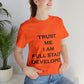 Trust Me I`m Full Stack Developer IT Funny Programming Unisex Jersey Short Sleeve T-Shirt Ichaku [Perfect Gifts Selection]