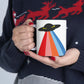 UFO Poster Minimal Art Aliens Arrival Ceramic Mug 11oz Ichaku [Perfect Gifts Selection]