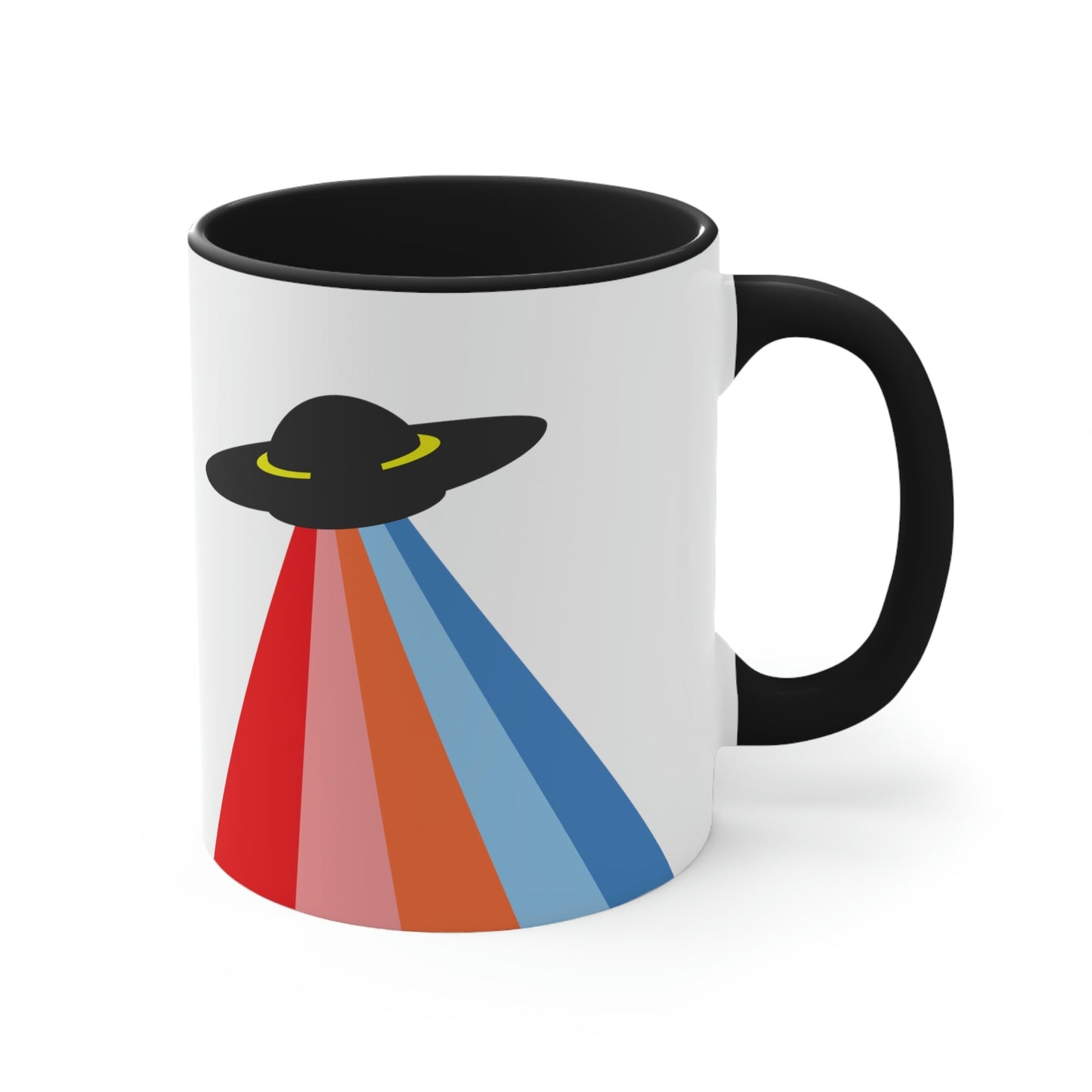 UFO Poster Minimal Art Aliens Arrival Classic Accent Coffee Mug 11oz Ichaku [Perfect Gifts Selection]