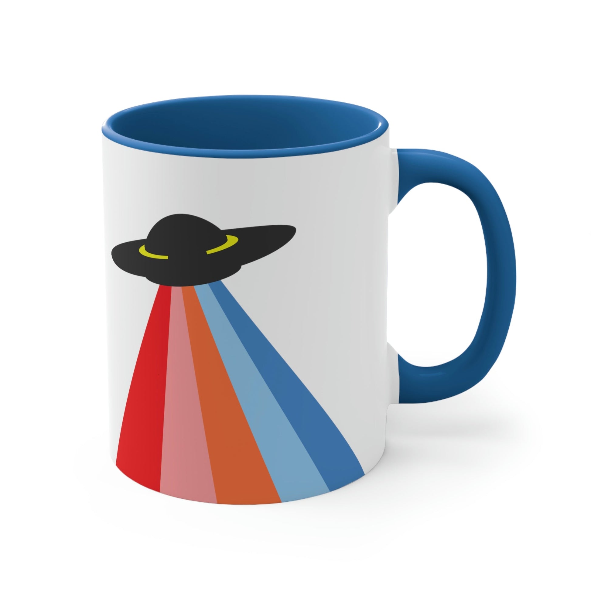 UFO Poster Minimal Art Aliens Arrival Classic Accent Coffee Mug 11oz Ichaku [Perfect Gifts Selection]