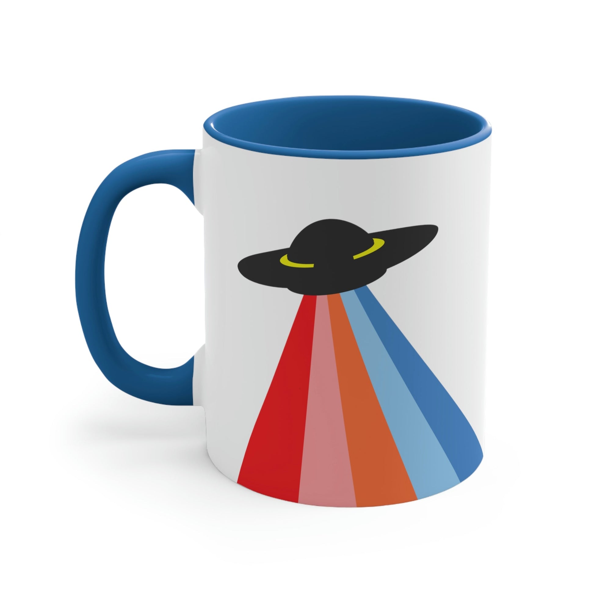 UFO Poster Minimal Art Aliens Arrival Classic Accent Coffee Mug 11oz Ichaku [Perfect Gifts Selection]