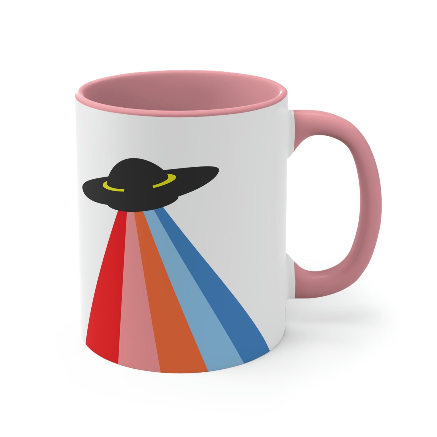 UFO Poster Minimal Art Aliens Arrival Classic Accent Coffee Mug 11oz Ichaku [Perfect Gifts Selection]