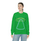 UFO Retro Glowing Neon Light Aliens Arrival Classic TV Series Unisex Heavy Blend™ Crewneck Sweatshirt Ichaku [Perfect Gifts Selection]