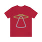 UFO Retro Glowing Neon Light Aliens Arrival Classic TV Series Unisex Jersey Short Sleeve T-Shirt Ichaku [Perfect Gifts Selection]