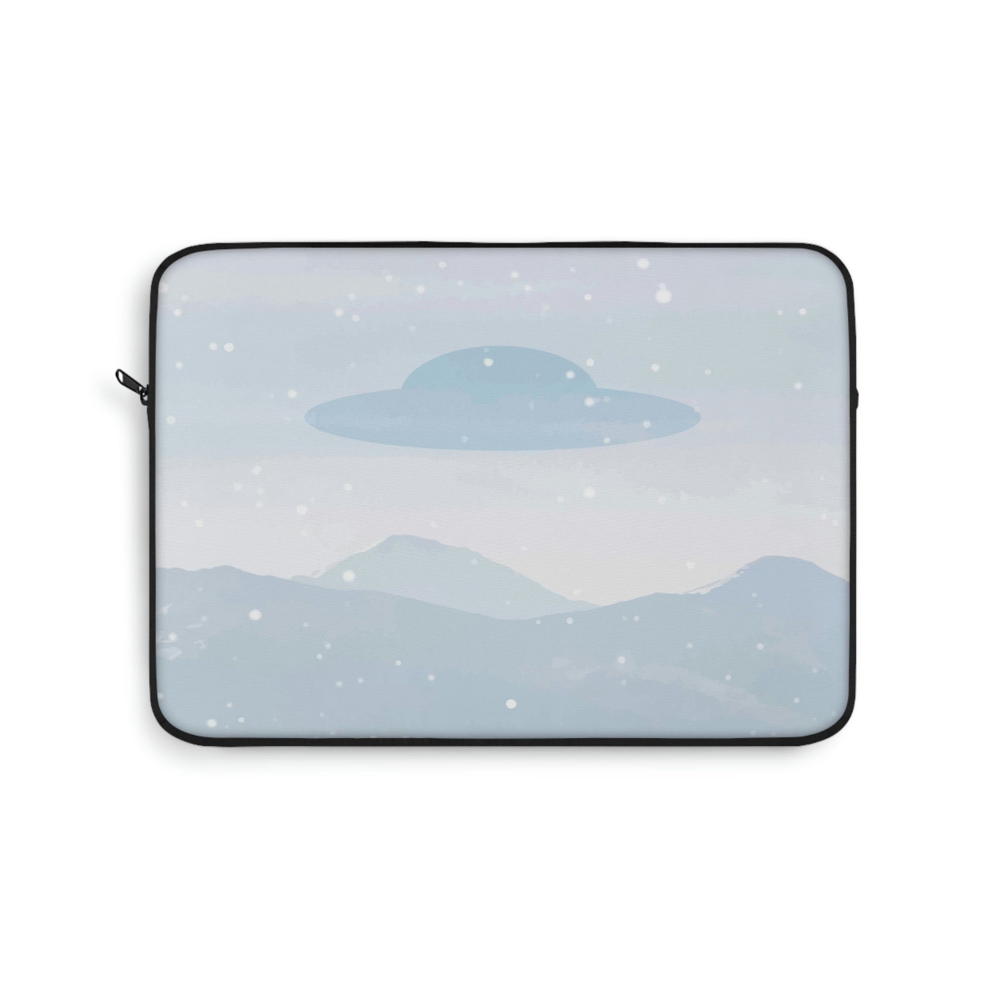 UFO Watercolor Winter Nature Aliens Arrival Art Laptop Sleeve Ichaku [Perfect Gifts Selection]