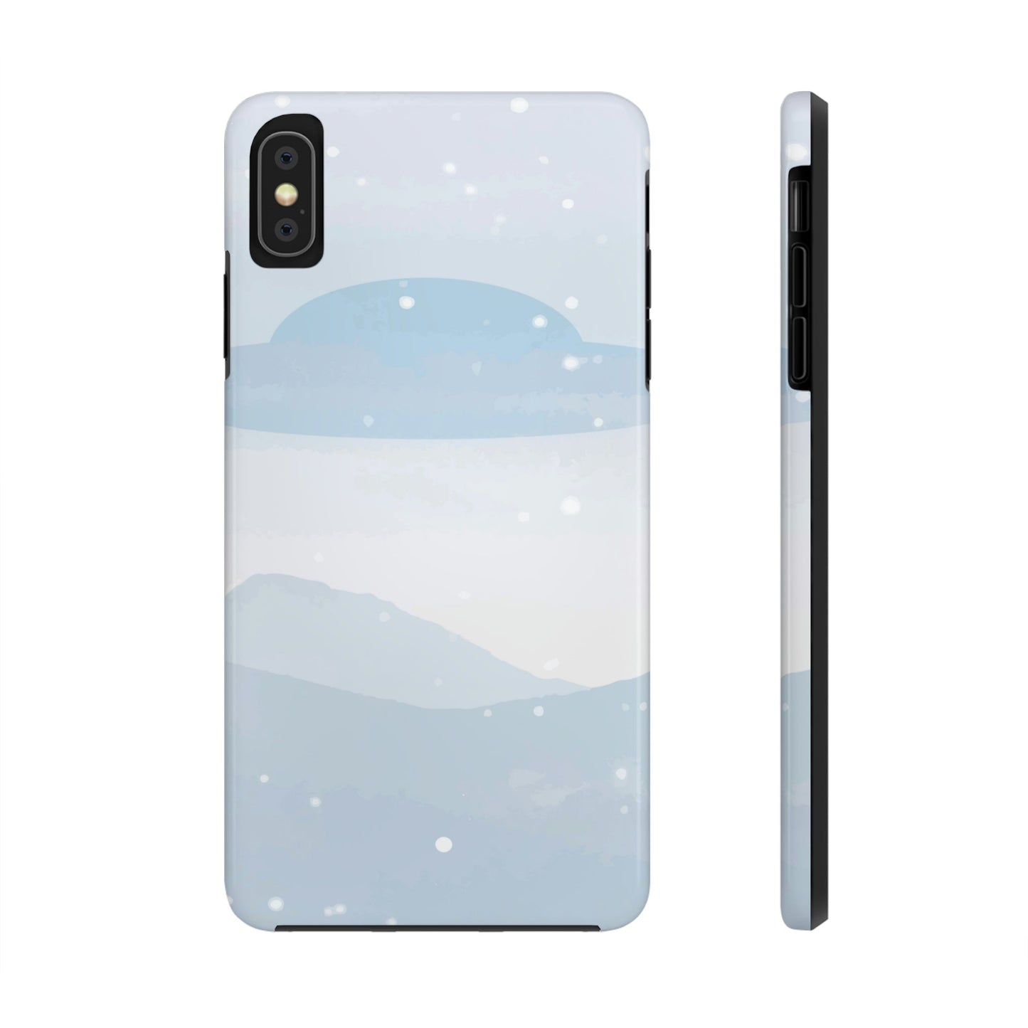 UFO Watercolor Winter Nature Aliens Arrival Art Tough Phone Cases Case-Mate Ichaku [Perfect Gifts Selection]