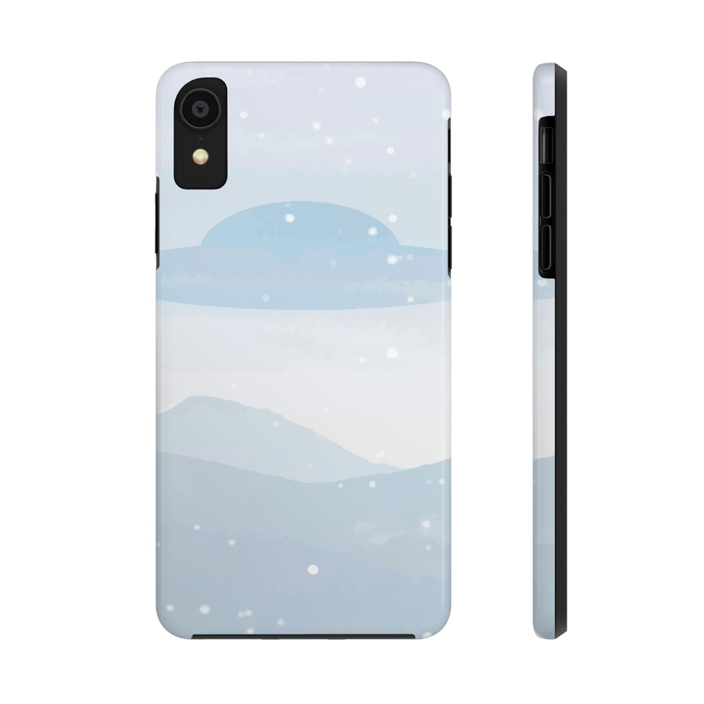 UFO Watercolor Winter Nature Aliens Arrival Art Tough Phone Cases Case-Mate Ichaku [Perfect Gifts Selection]