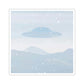 UFO Watercolor Winter Nature Aliens Arrival Minimalist Art Die-Cut Sticker Ichaku [Perfect Gifts Selection]