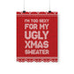 Ugly Christmas Sweater Xmas Slogans Aesthetics Premium Matte Vertical Posters Ichaku [Perfect Gifts Selection]