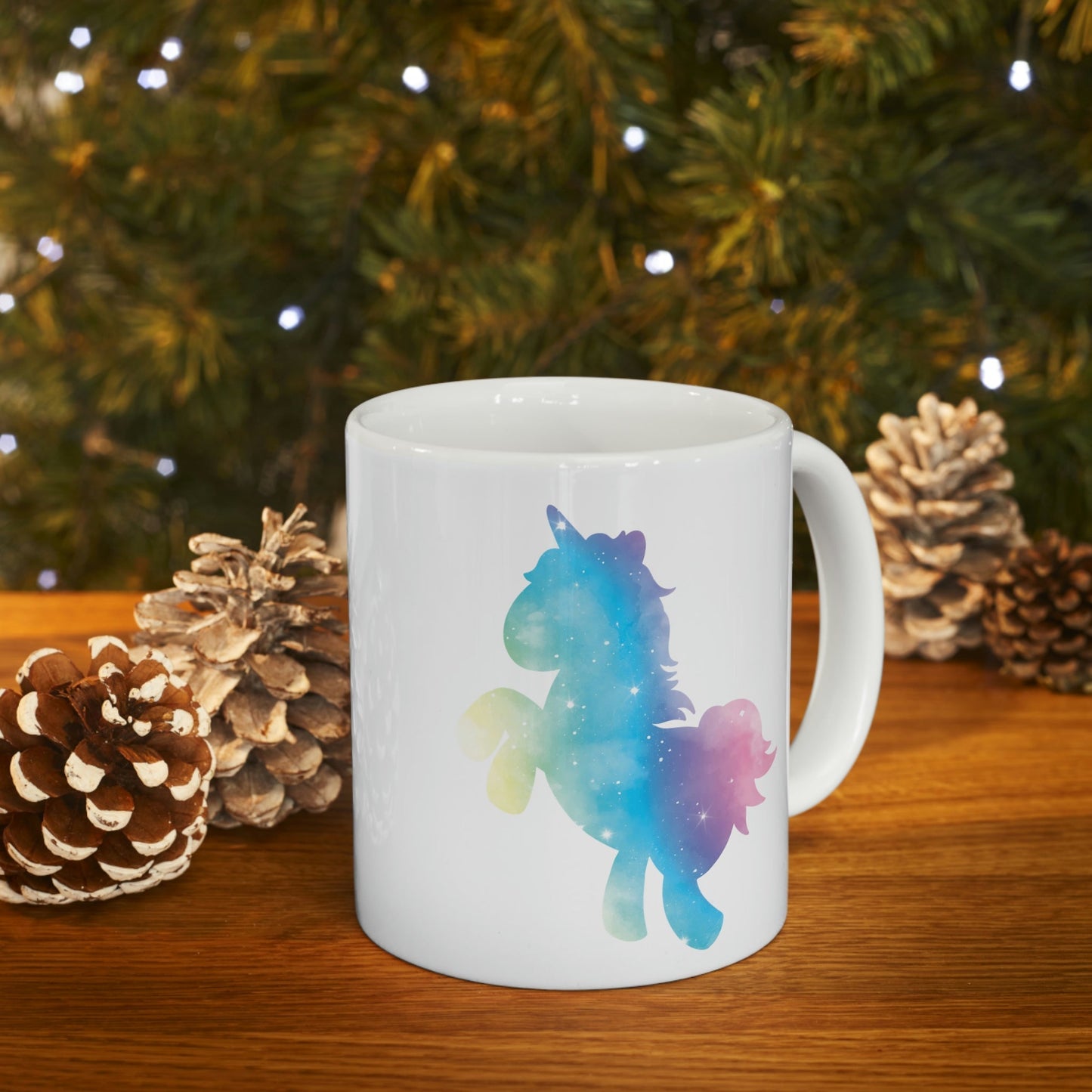 Unicorns Are Cool Rainbow Ceramic Mug 11oz Ichaku [Perfect Gifts Selection]
