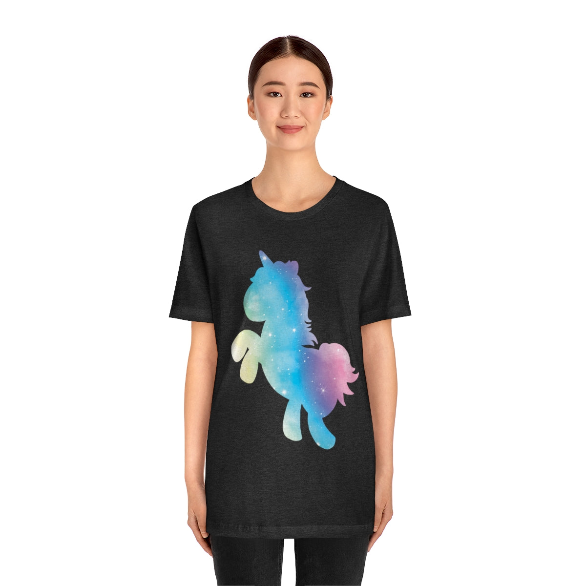 Unicorns Are Cool Rainbow Unisex Jersey Short Sleeve T-Shirt Ichaku [Perfect Gifts Selection]