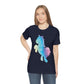 Unicorns Are Cool Rainbow Unisex Jersey Short Sleeve T-Shirt Ichaku [Perfect Gifts Selection]