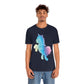 Unicorns Are Cool Rainbow Unisex Jersey Short Sleeve T-Shirt Ichaku [Perfect Gifts Selection]