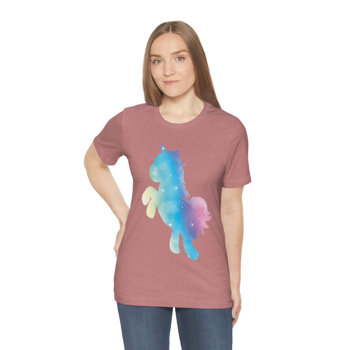 Unicorns Are Cool Rainbow Unisex Jersey Short Sleeve T-Shirt Ichaku [Perfect Gifts Selection]