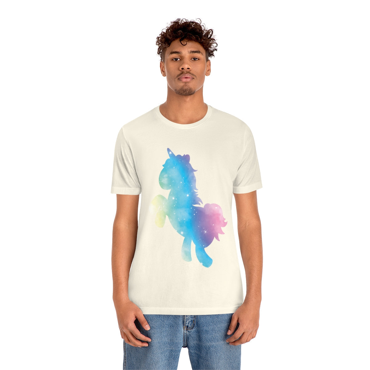 Unicorns Are Cool Rainbow Unisex Jersey Short Sleeve T-Shirt Ichaku [Perfect Gifts Selection]