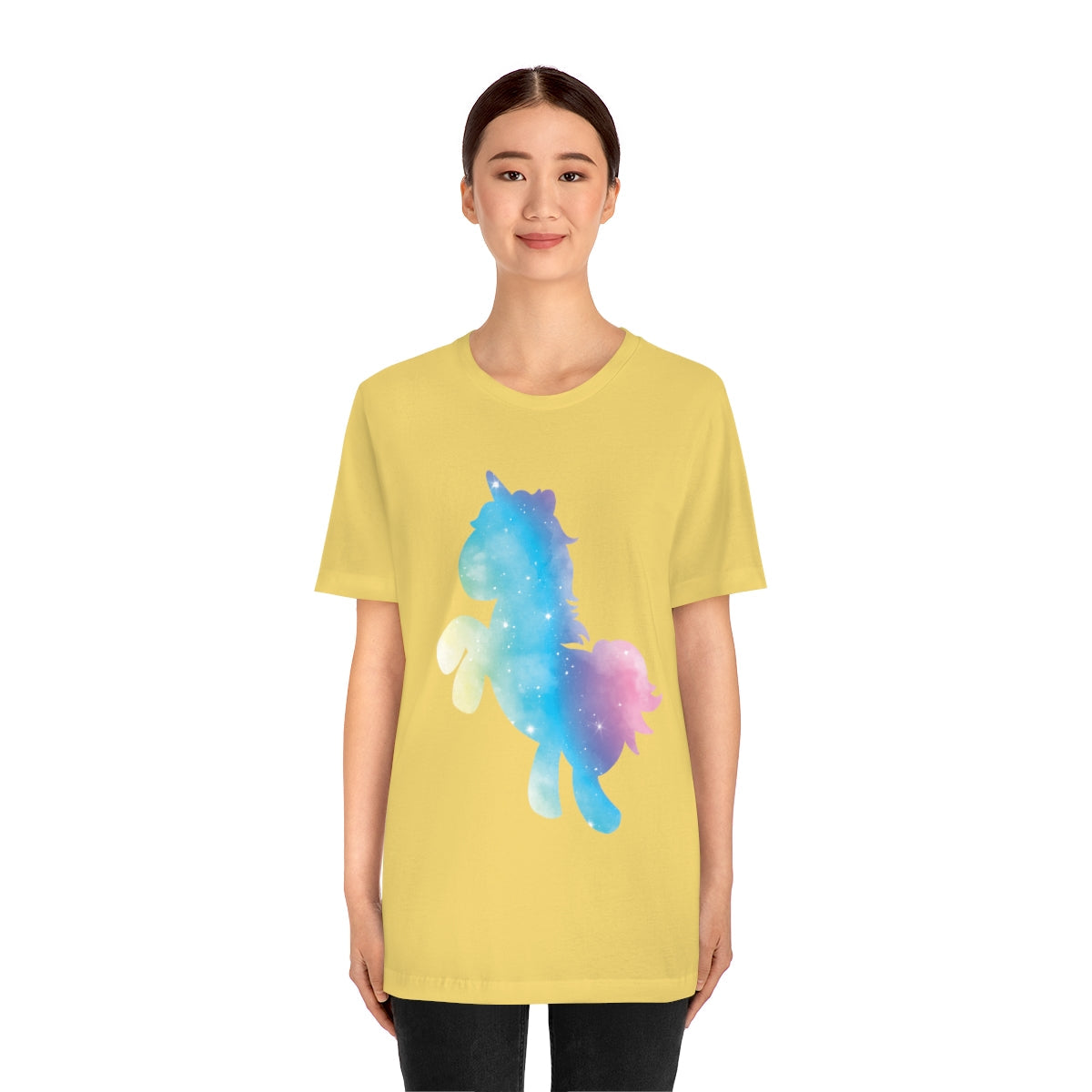 Unicorns Are Cool Rainbow Unisex Jersey Short Sleeve T-Shirt Ichaku [Perfect Gifts Selection]