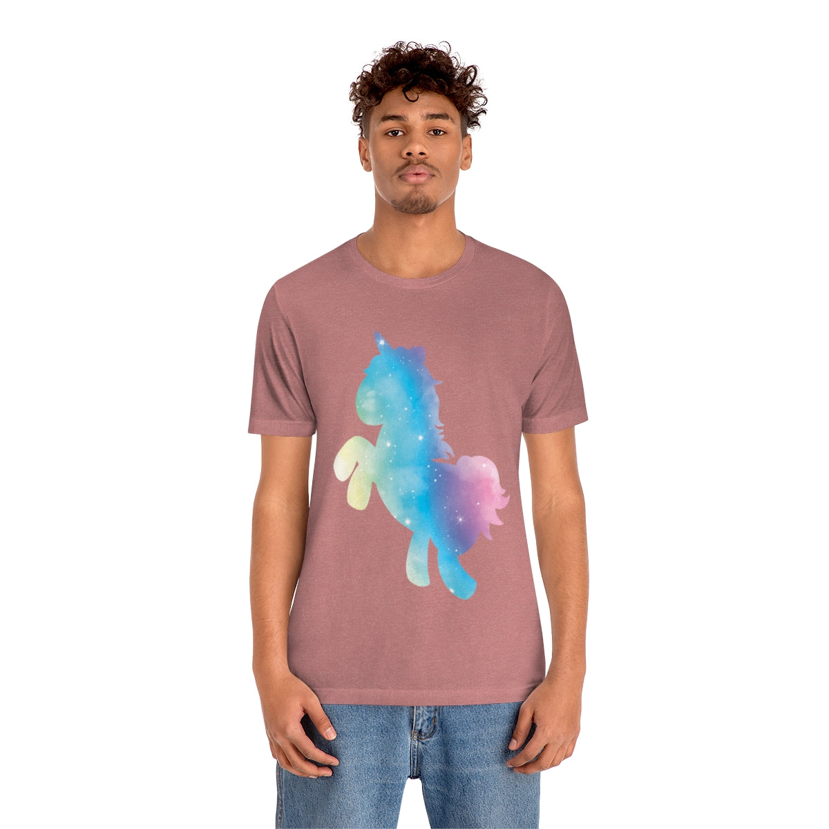 Unicorns Are Cool Rainbow Unisex Jersey Short Sleeve T-Shirt Ichaku [Perfect Gifts Selection]