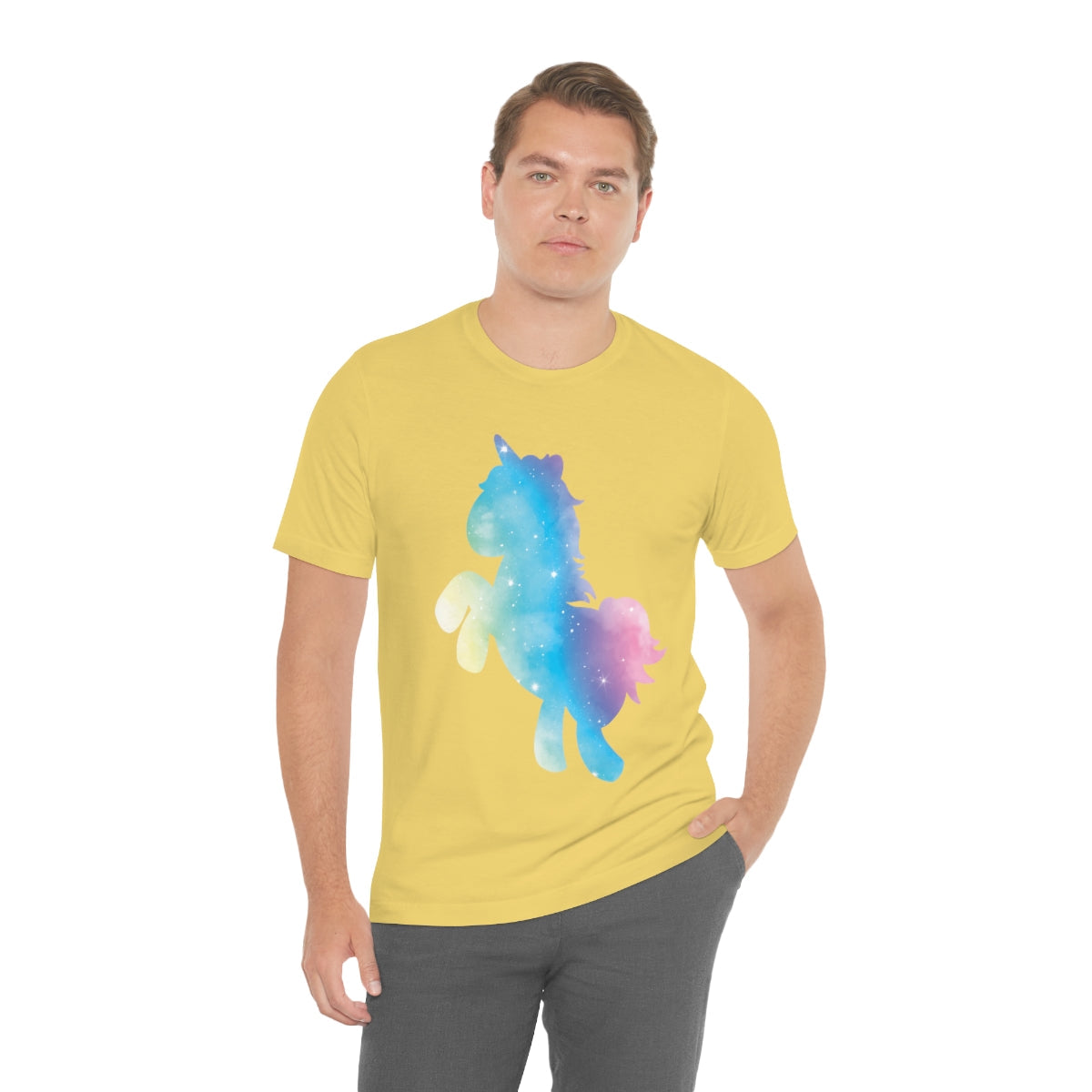 Unicorns Are Cool Rainbow Unisex Jersey Short Sleeve T-Shirt Ichaku [Perfect Gifts Selection]