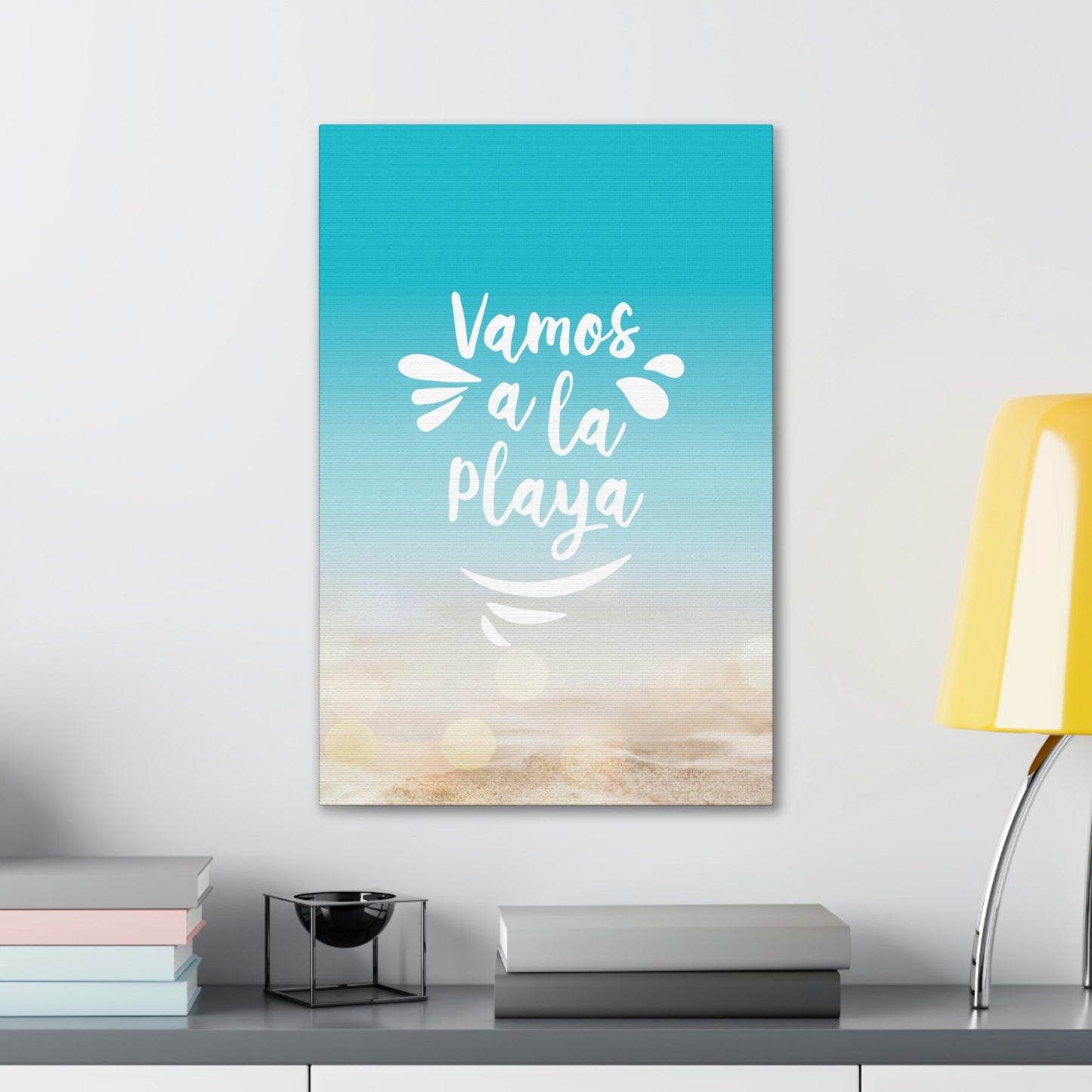 Vamos A La Playa Let's Go To The Beach Sand Aesthetic Classic Art Canvas Gallery Wraps Ichaku [Perfect Gifts Selection]