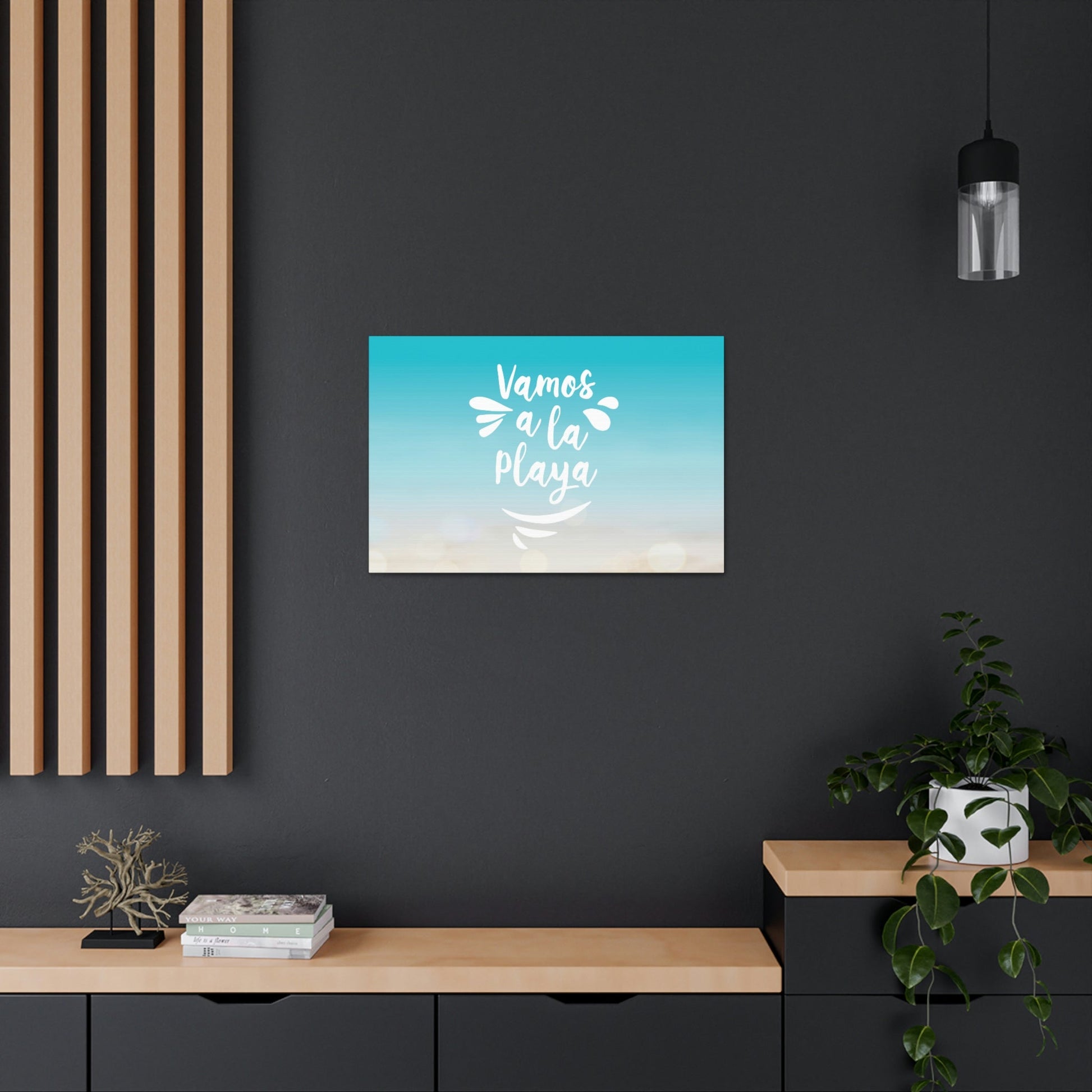 Vamos A La Playa Let's Go To The Beach Sand Aesthetic Classic Art Canvas Gallery Wraps Ichaku [Perfect Gifts Selection]