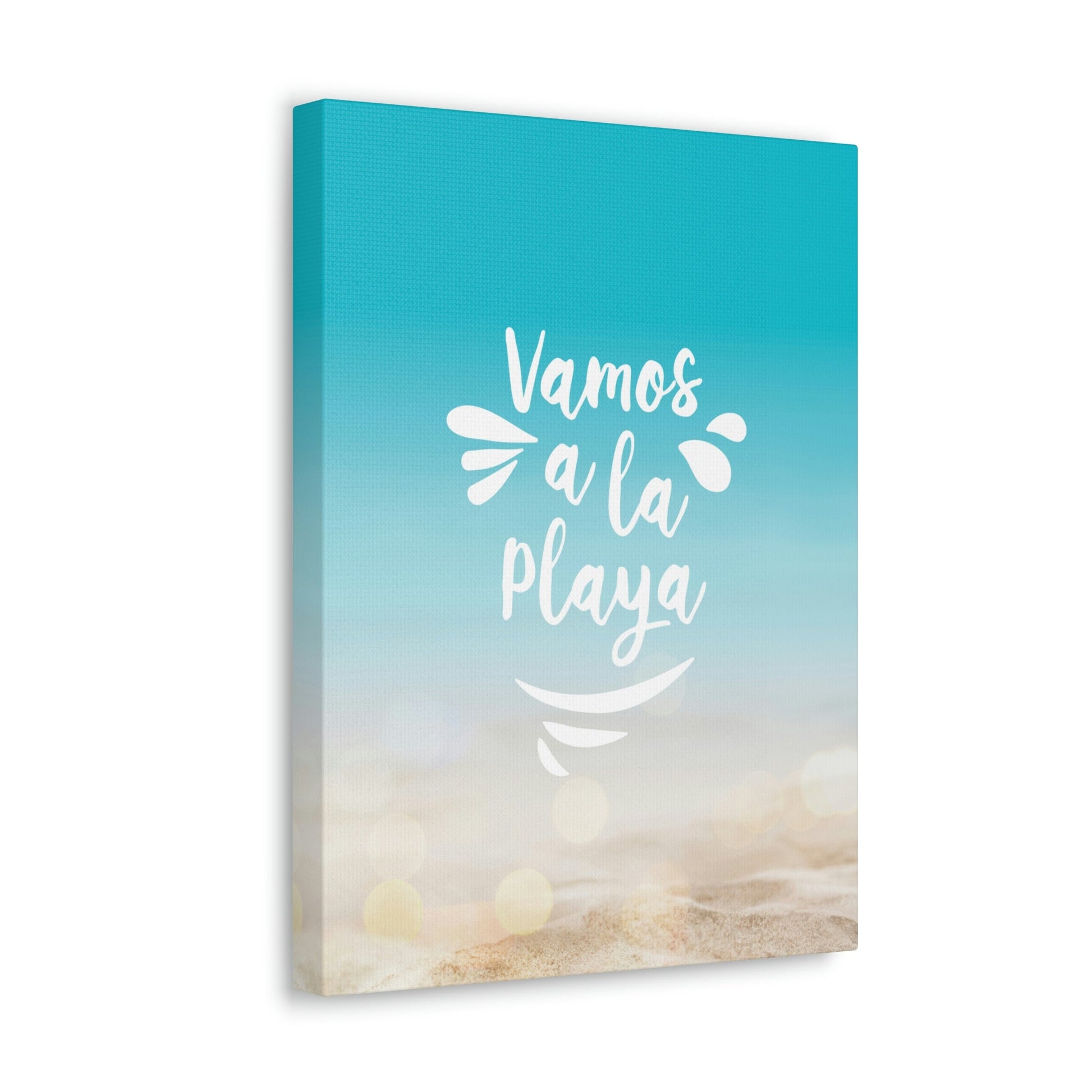 Vamos A La Playa Let's Go To The Beach Sand Aesthetic Classic Art Canvas Gallery Wraps Ichaku [Perfect Gifts Selection]